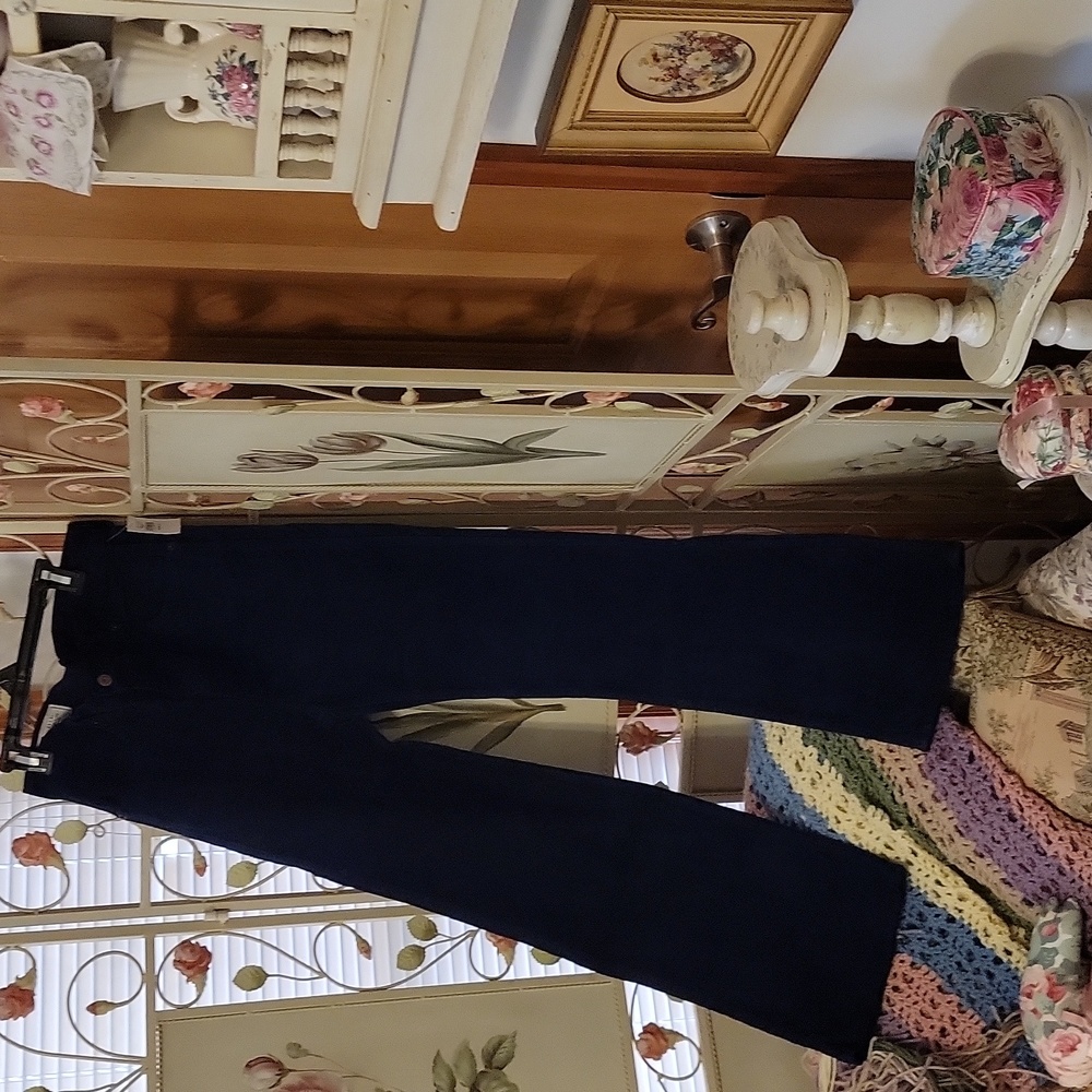 GAP Vintage Flare High Rise Corduroy 8R Navy Blue